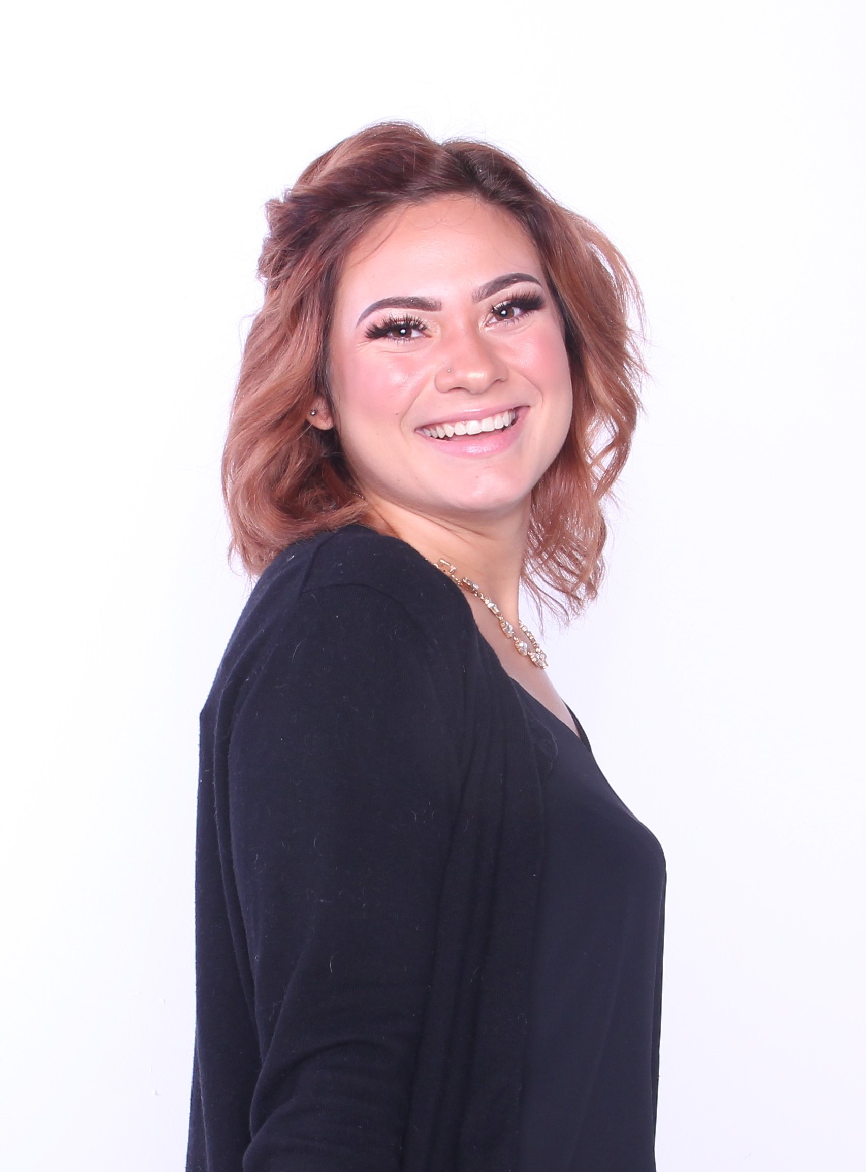 Audrianna Young student, cosmetology, portrait, beacon, winner