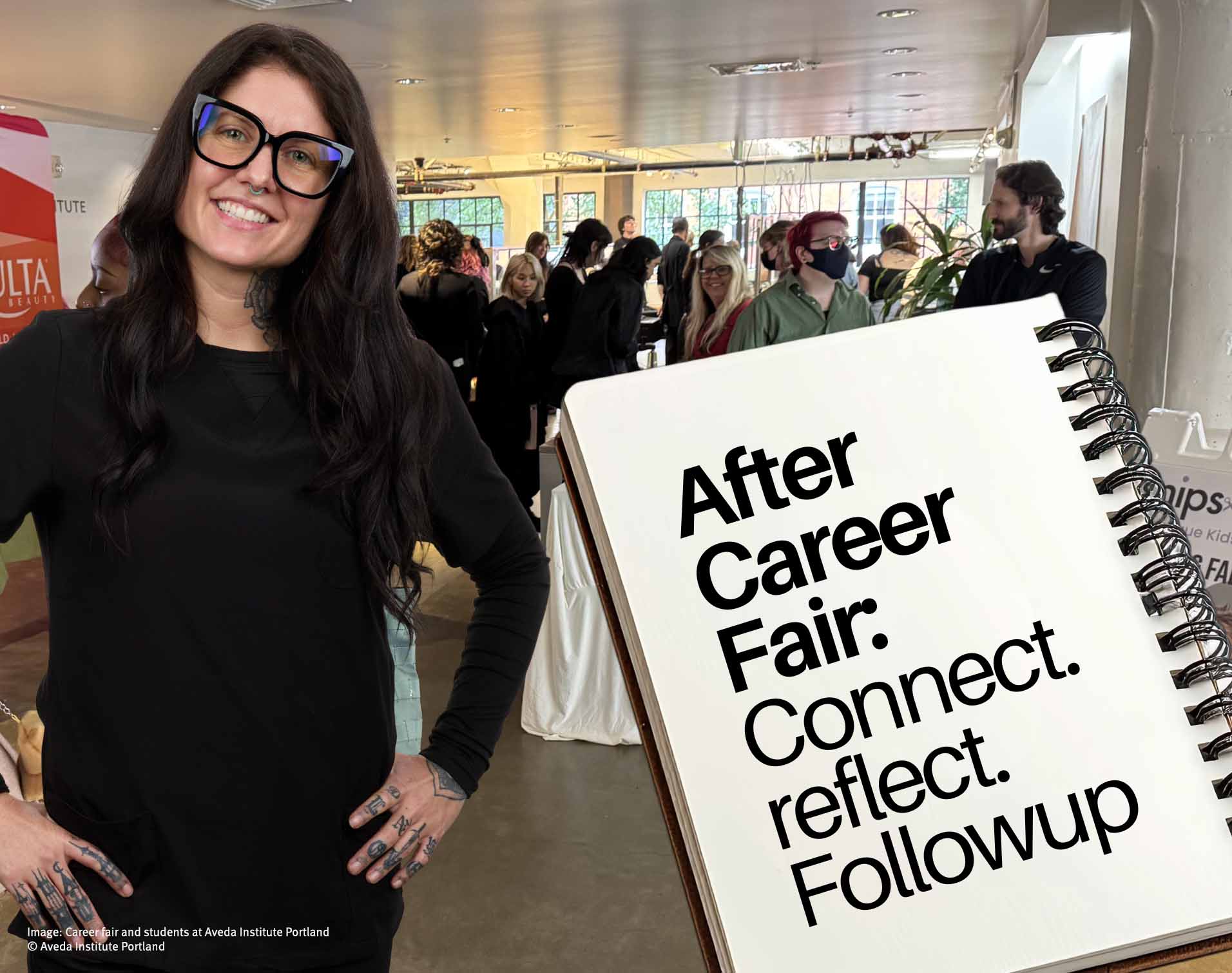 After the Aveda Institute Portland career fair followup