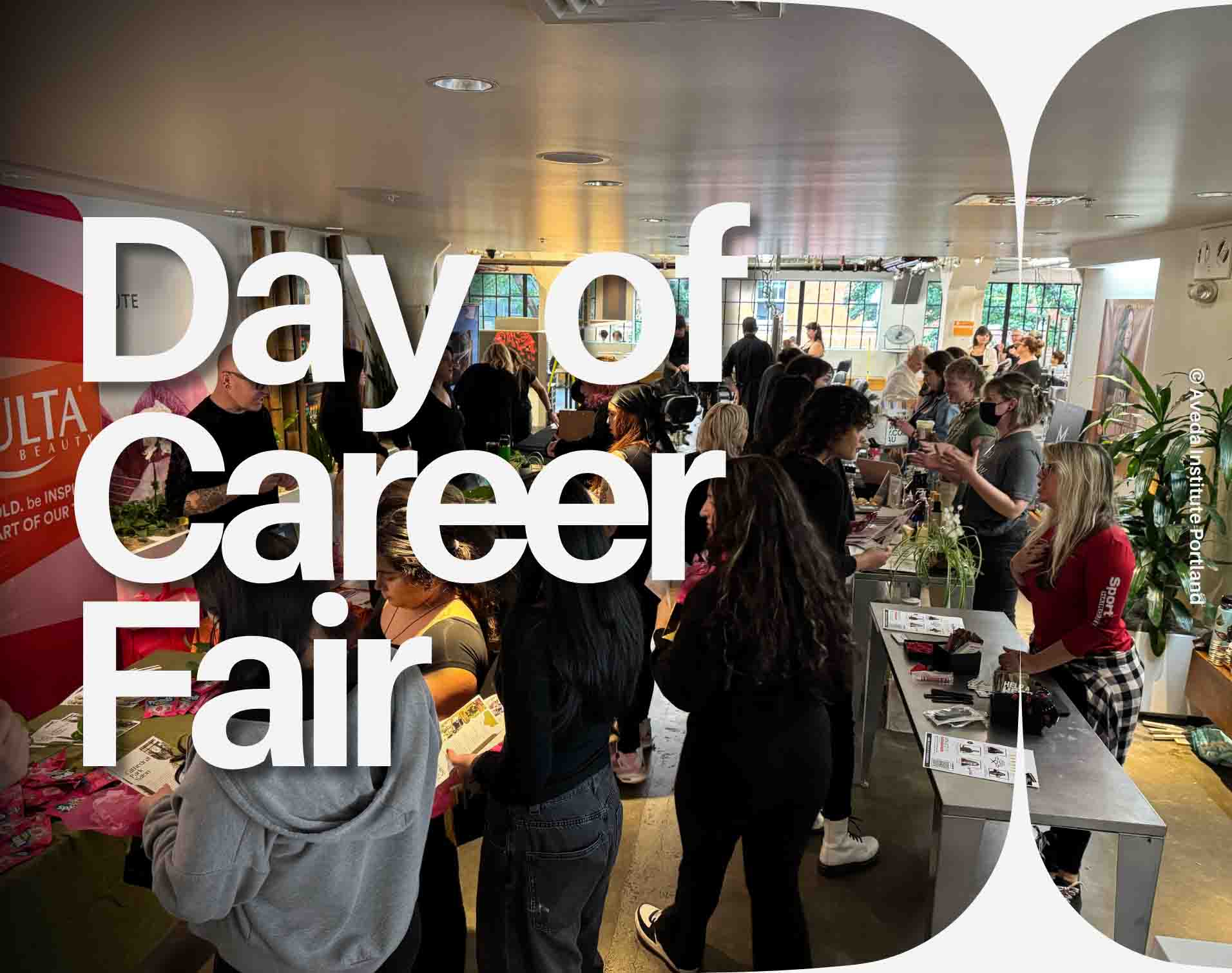 Career fair day at Aveda Institute Portland