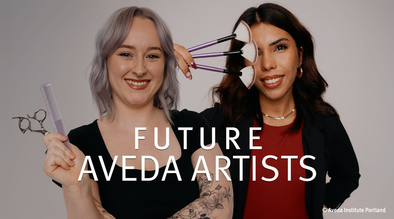 image of students at aveda institute portland at school