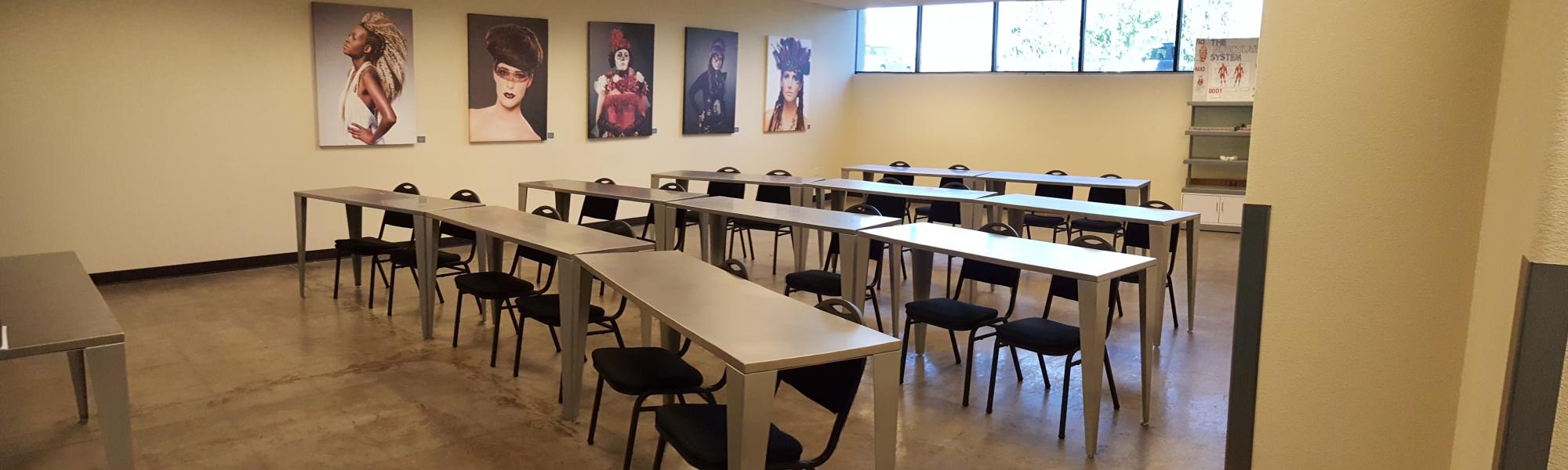 Classroom, Aveda Institute Portland, Vancouver Campus