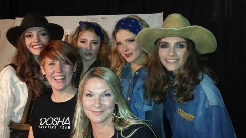 Group pic BTS @ PFW 2014 Aveda Institute Portland, Portland Fashion Week 2014