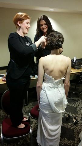 Chelsea BTS @ Rocked Event Dosha Bridal Elite, updos, rocked