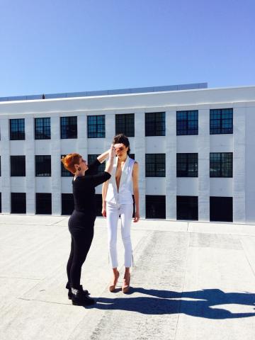 Chelsea BTS @ PFW Photohoot Dosha Creative Team, Portland Fashion Week