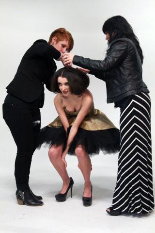 Chelsea BTS @ PFW Photohoot Dosha Creative Team, Portland Fashion Week